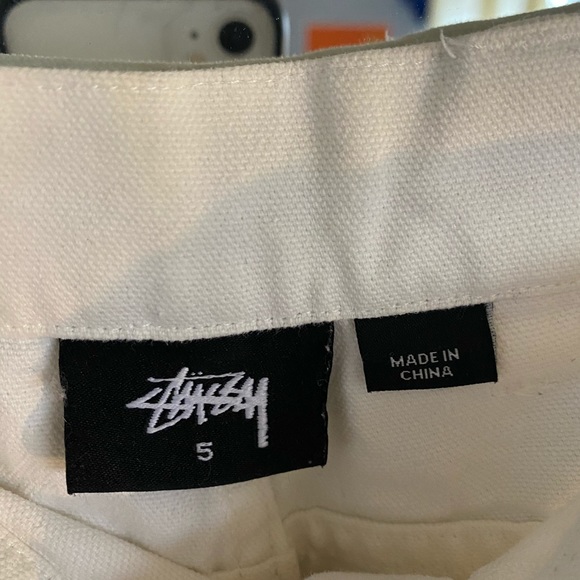 Stussy White Carpenter Pants - Picture 5 of 5